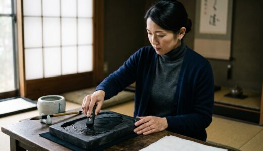 墨を磨る時間が、頭を空っぽにしてくれる理由